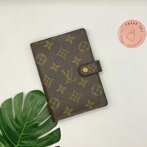 Louis Vuitton PM Agenda monogram planner Small wallet SLG Passport Holder